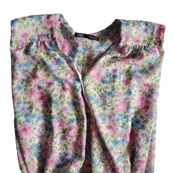 Zara Floral Bodysuit Size Small - Picture 4 of 8
